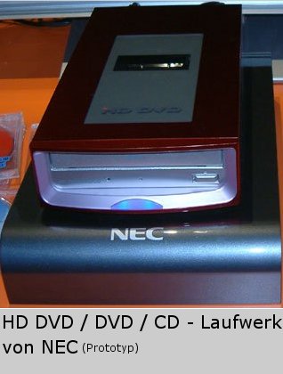 HD-DVD Laufwerk von NEC