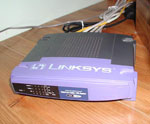 Ein Router der Firma Linksys (Cisco Systems)
