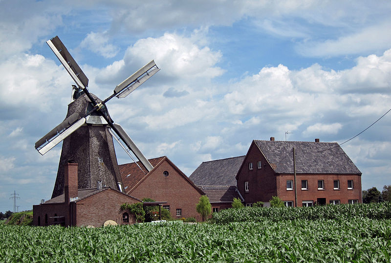 Eine alte Windmühle