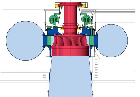 Bild einer Francis Turbine von Voith